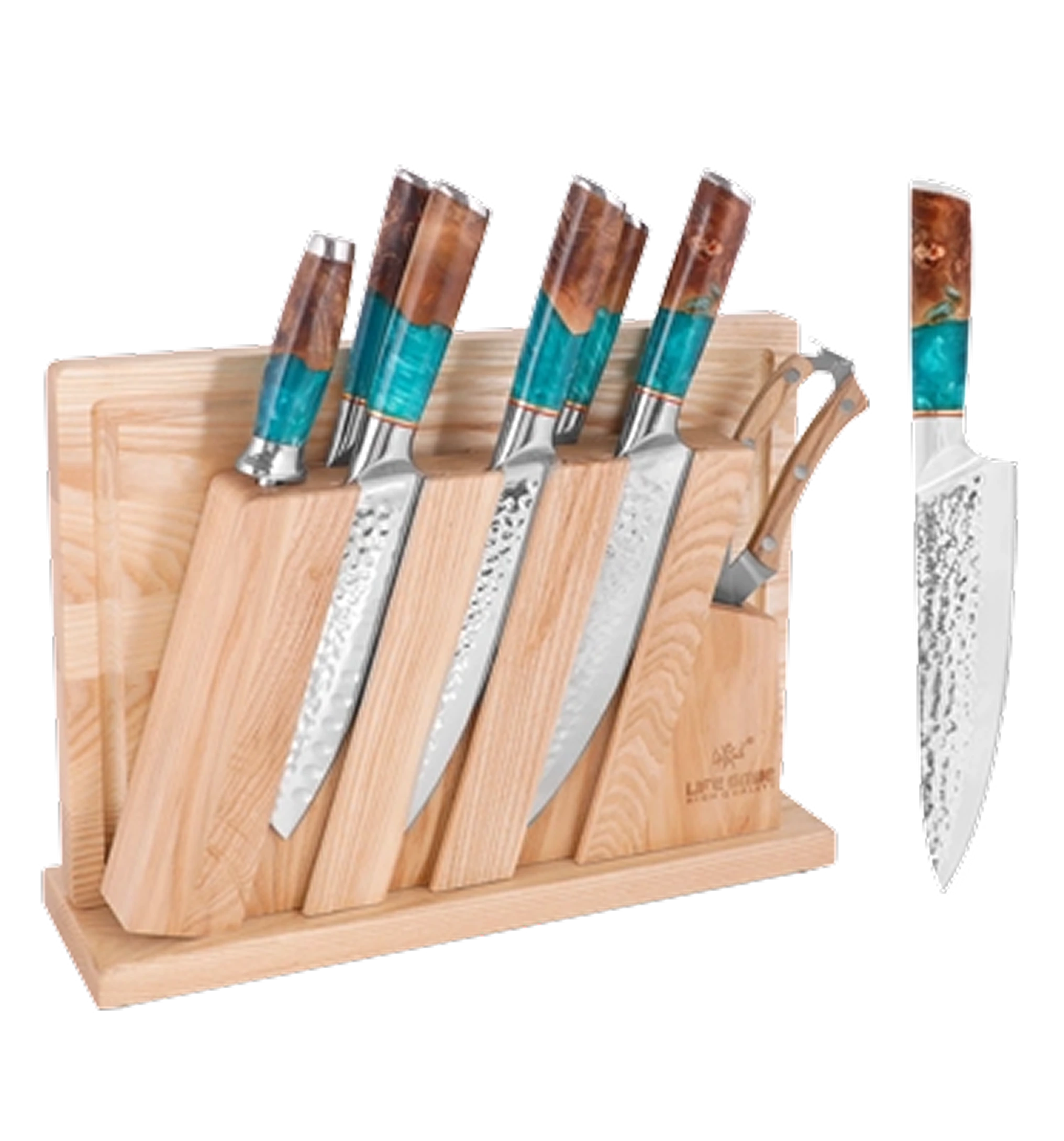 Kit Facas Profissionais 6 Peças com Suporte